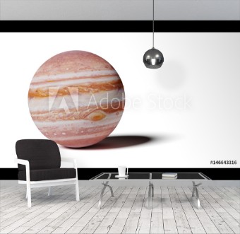 Picture of Planet Jupiter isolated on white background